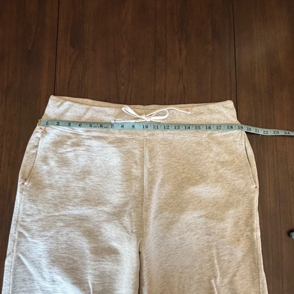 J. Crew Light Gray Wide Leg Heavier Weight Sweatpants, Size Large - Picture 9 of 12